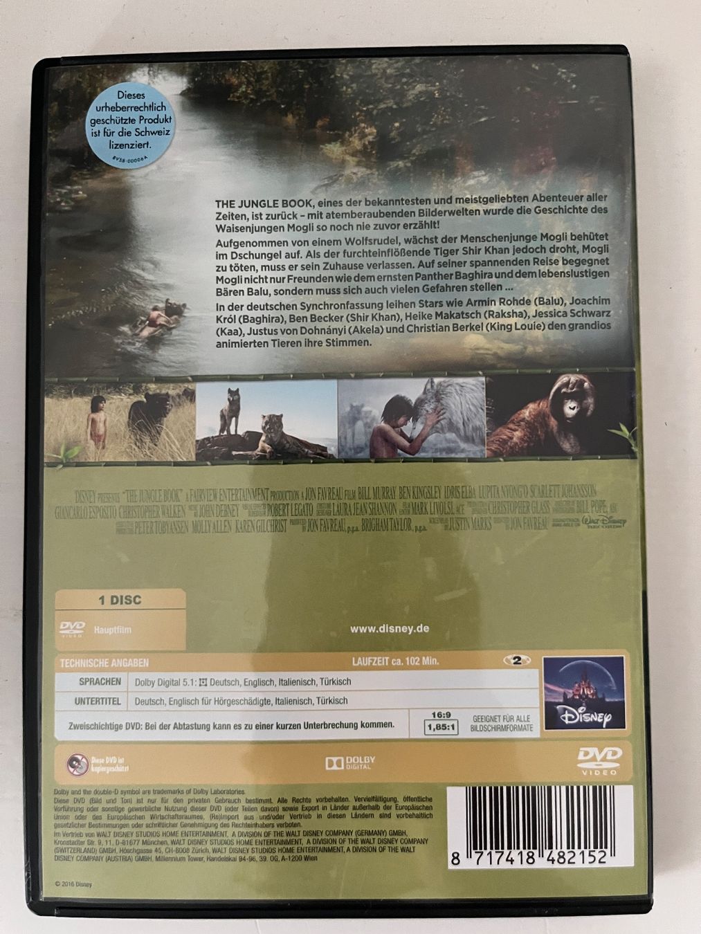 Tutti i DVDs: Disney Dschungelbuch DVD 📀 – Nuovo (secondo la descrizione) da Sierre venduto da black.box 1