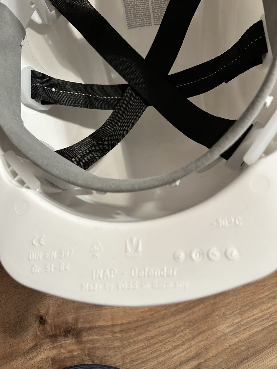 Protezione per viso e udito: Neue Bauhelm, weiss, Grösse 51-64 – Nuovo (secondo la descrizione) da Zürich venduto da keinweiss 2