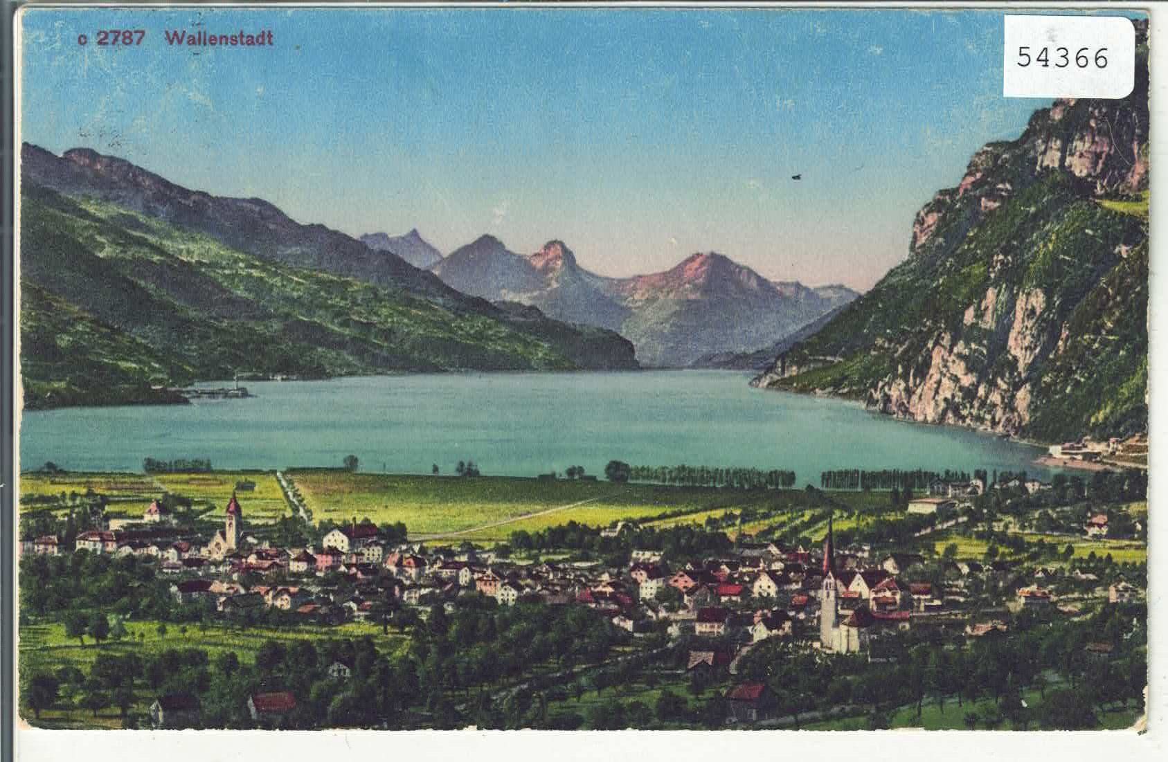 Cartes postales: Wallenstadt - Generalansicht - Litho – D'occasion à Ettingen par Kartenplanet