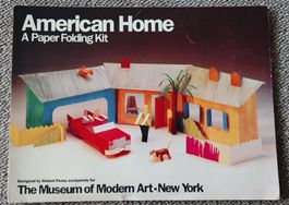 Bastelbogen/MOMA, 1987 American Home paper folding kit, RARE