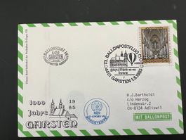 Ballonpost Österreich Brief Garsten 1984  Luxus  (V74)