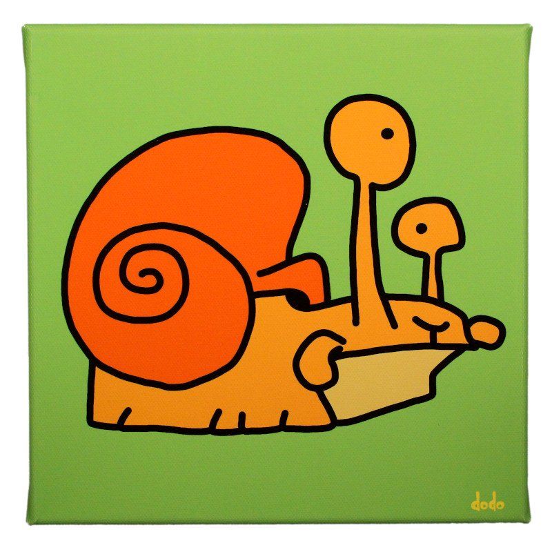 Foto & Immagini: Lustiges Comic Leinwandbild " Schnecke #20 " – Nuovo e nell'imballaggio originale da Winterthur venduto da Dfreudo
