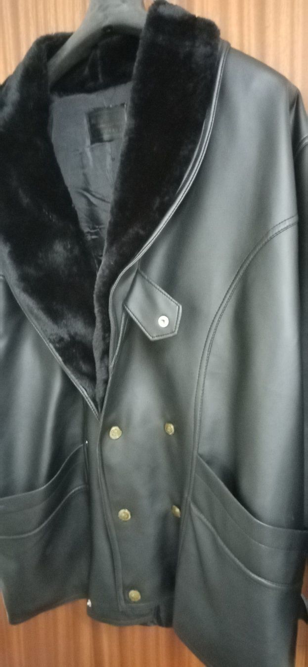 Giacche: Lederjacke, schwarz, Herren, Gr. XL – Usato da Büsingen venduto da Flohminator 3