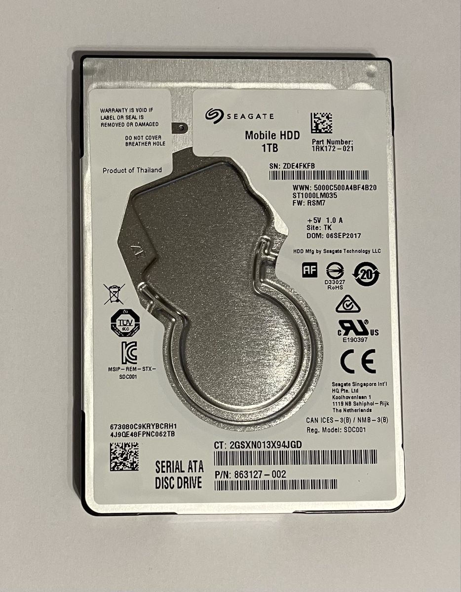 Seagate Harddisks: Seagate Mobile HDD, 1TB gemäss Bilder – Gebraucht aus lyssach von Fisch40 1