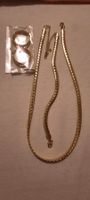 Schmuckset Kette und Creolen goldfarben Neu