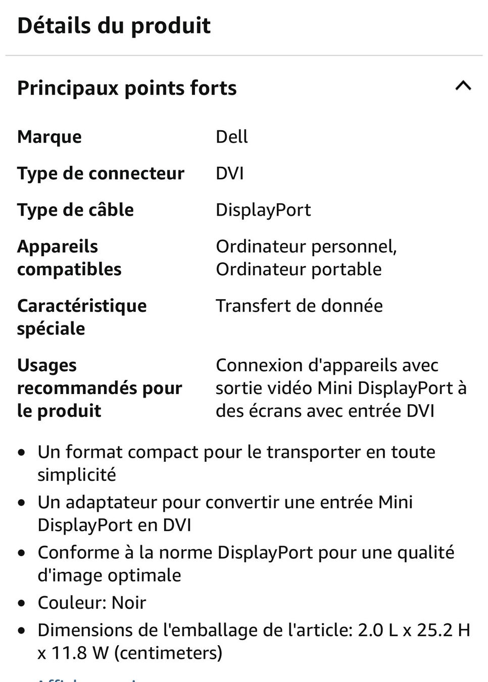 Dell Unità & Adattatore: Dell Adapter Mini DisplayPort auf DVI – Usato da Basel venduto da La.Bonne.affaire 5
