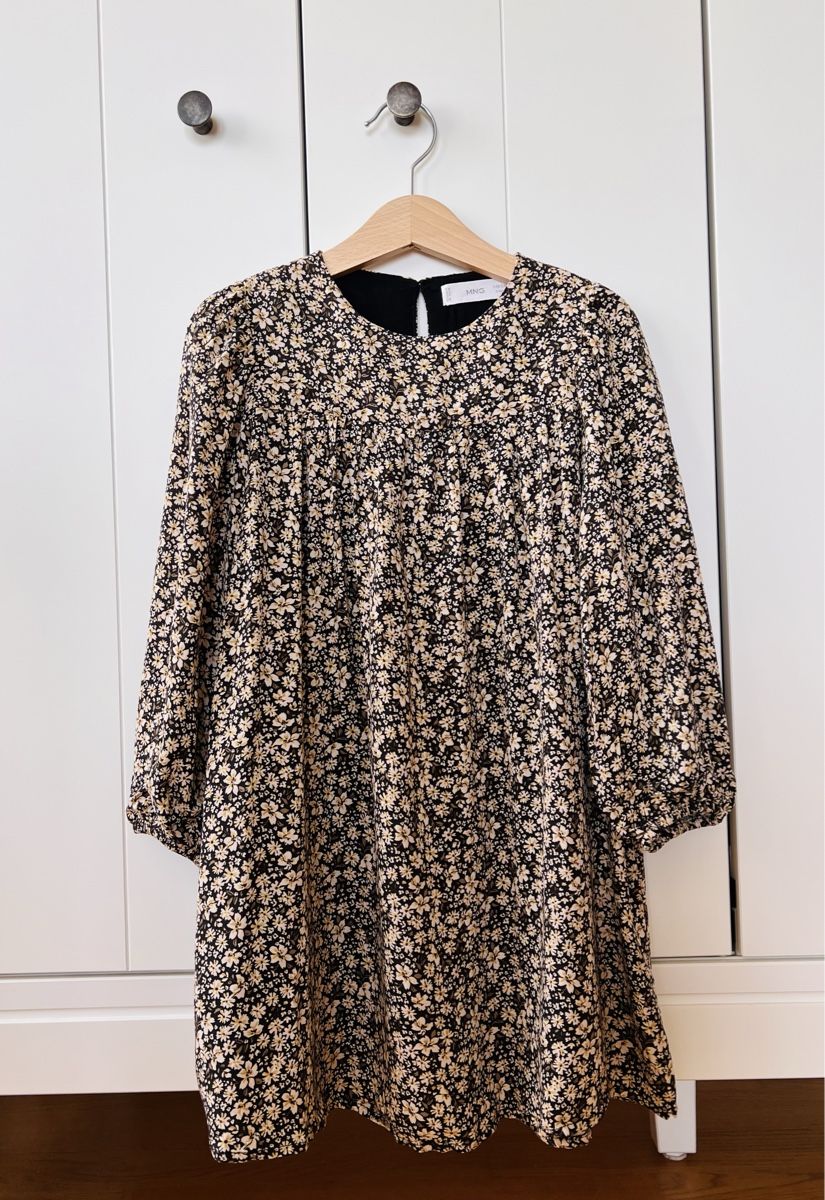 Mango Vestiti & Gonne: Mango, 110, Kleid, neu, schwarz, Blumen – Nuovo e nell'imballaggio originale da Burgdorf venduto da rulan 1