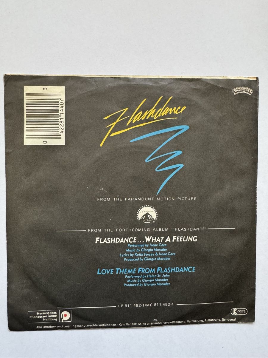 Vinyles: Irene Cara - Flashdance -  What A Feeling - 7" Single - 80s – D'occasion à Rorbas par BlackstarRecords 1
