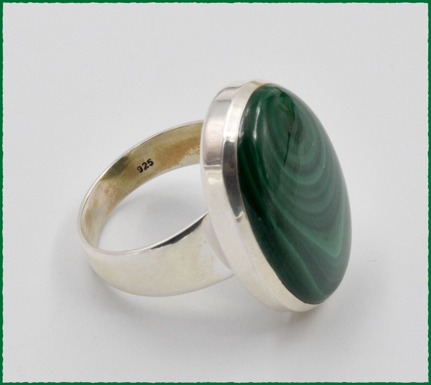 Anelli: MALACHITE, Malachit 925 Silber Ring – Nuovo e nell'imballaggio originale da Oberglatt ZH venduto da Goldfee1 3