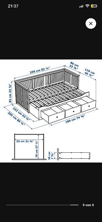 Ikea Letti: Ikea Hemnes Bett – Usato da Feusisberg venduto da Kut_2ncc 2