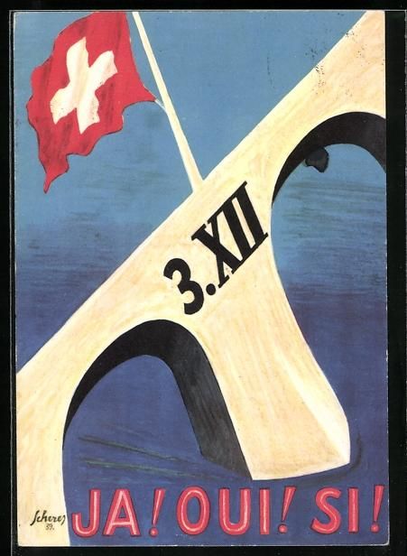 Cartes postales: Schweiz, Eidg. Verständigung 1939, Ja!  – D'occasion à Berlin par bartko-reher