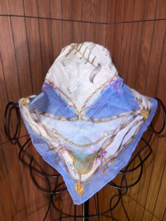 CELINE Paris Vintage Schal / Tuch 46x46