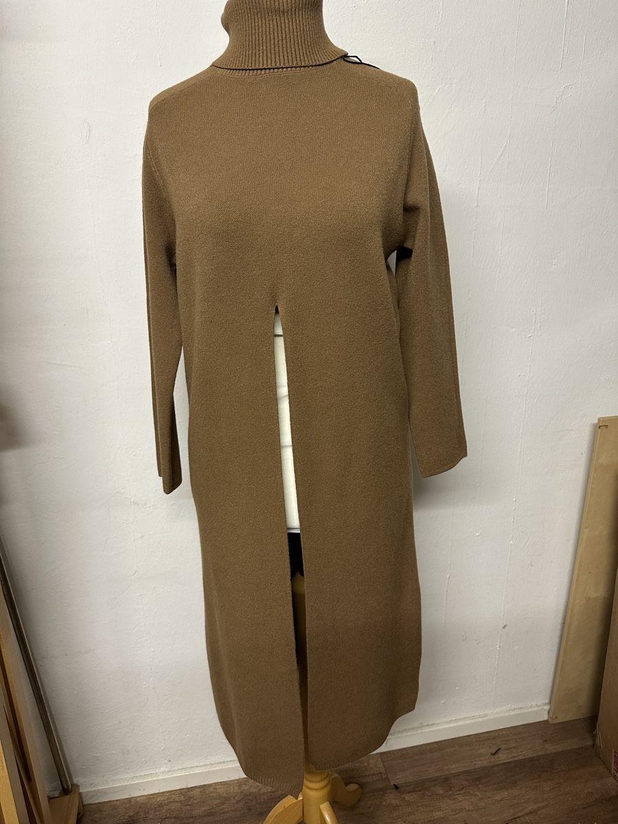 Vestiti: Damen lang Strick Pulli mit Schlitz Kleid s/m braun – Nuovo e nell'imballaggio originale da Groß-Gerau venduto da bor_8wfb 1