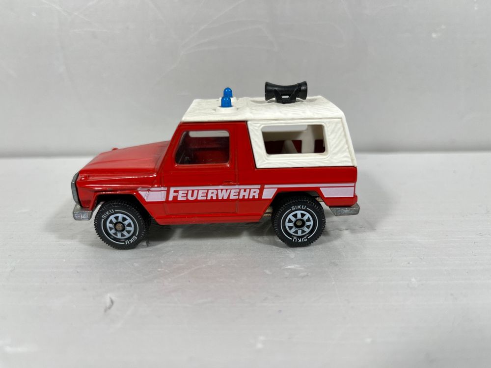 siku 1034, Camion pompiers, Métal/Plastique, Rouge, Attelage de remorque