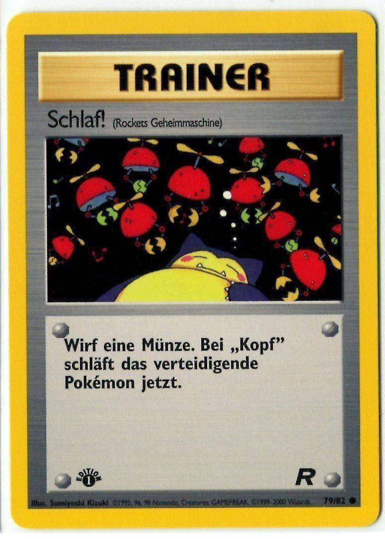 Pokémon Carte collezionabili: Schlaf! Team Rocket 1.Edition 79/82 Deutsch Mint – Nuovo (secondo la descrizione) da Dornach venduto da Deco89