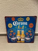 METALL SCHILD 30x30 cm / CORONA / 1 Stück !