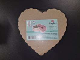 Pappmache Dose Box Herz klein