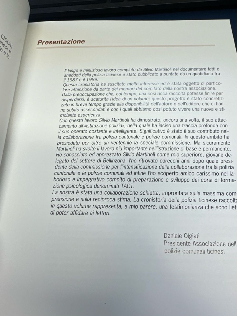 Bücher: Cronistoria Polizia Ticino – Gebraucht aus Morbio Inferiore von Ecod 2