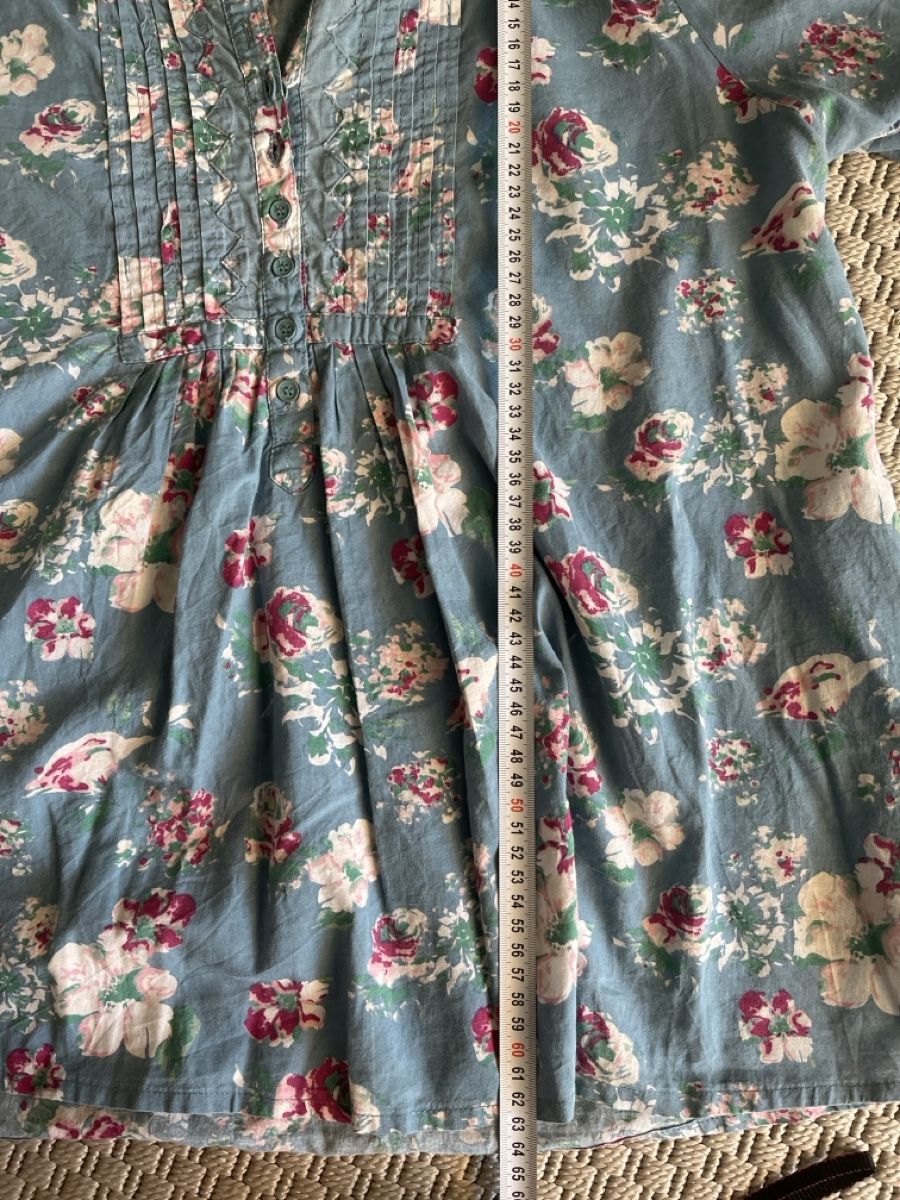 Camicette: Blusentunika mit Blumenprint, Baumwolle, ca. 44 – Usato da Solothurn venduto da Bobesch08 7