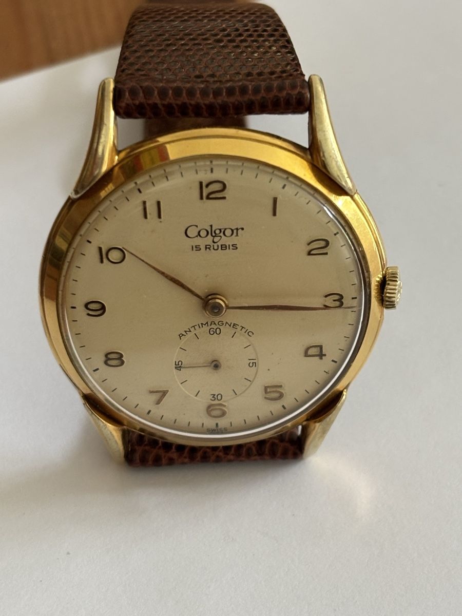 Swiss Orologi: Montre Colgor vintage, plaqué or – Usato da Buttes venduto da ButtA15