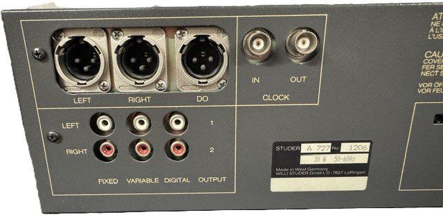 CDs: Studer A 727 CD Player – Gebraucht aus Suhr von Audiobruno 6