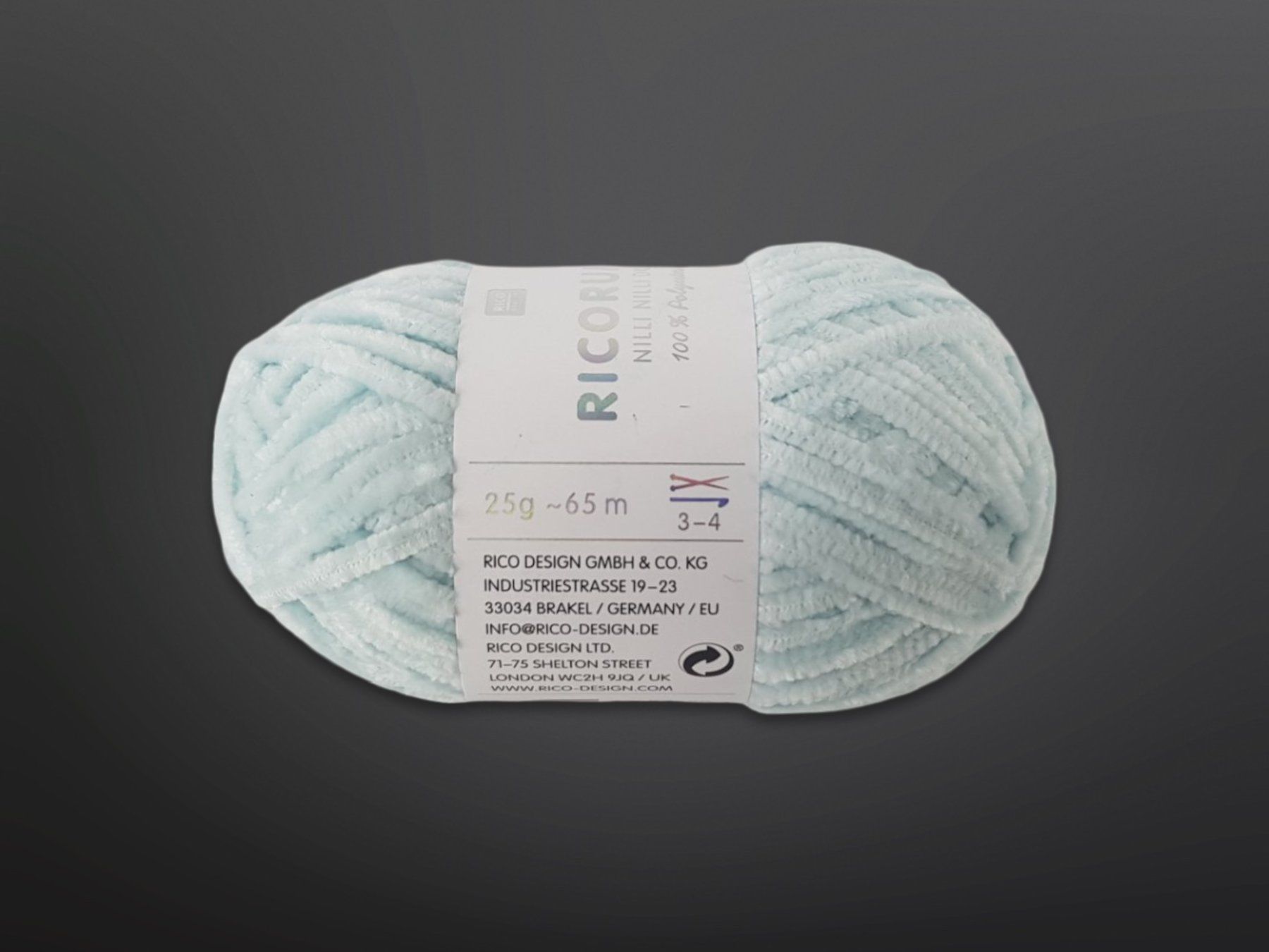 Lana: RICO DESIGN flauschiges Garn Eisblau 8 Stk. – Nuovo (secondo la descrizione) da Suhr venduto da Restwert_Suhr 2