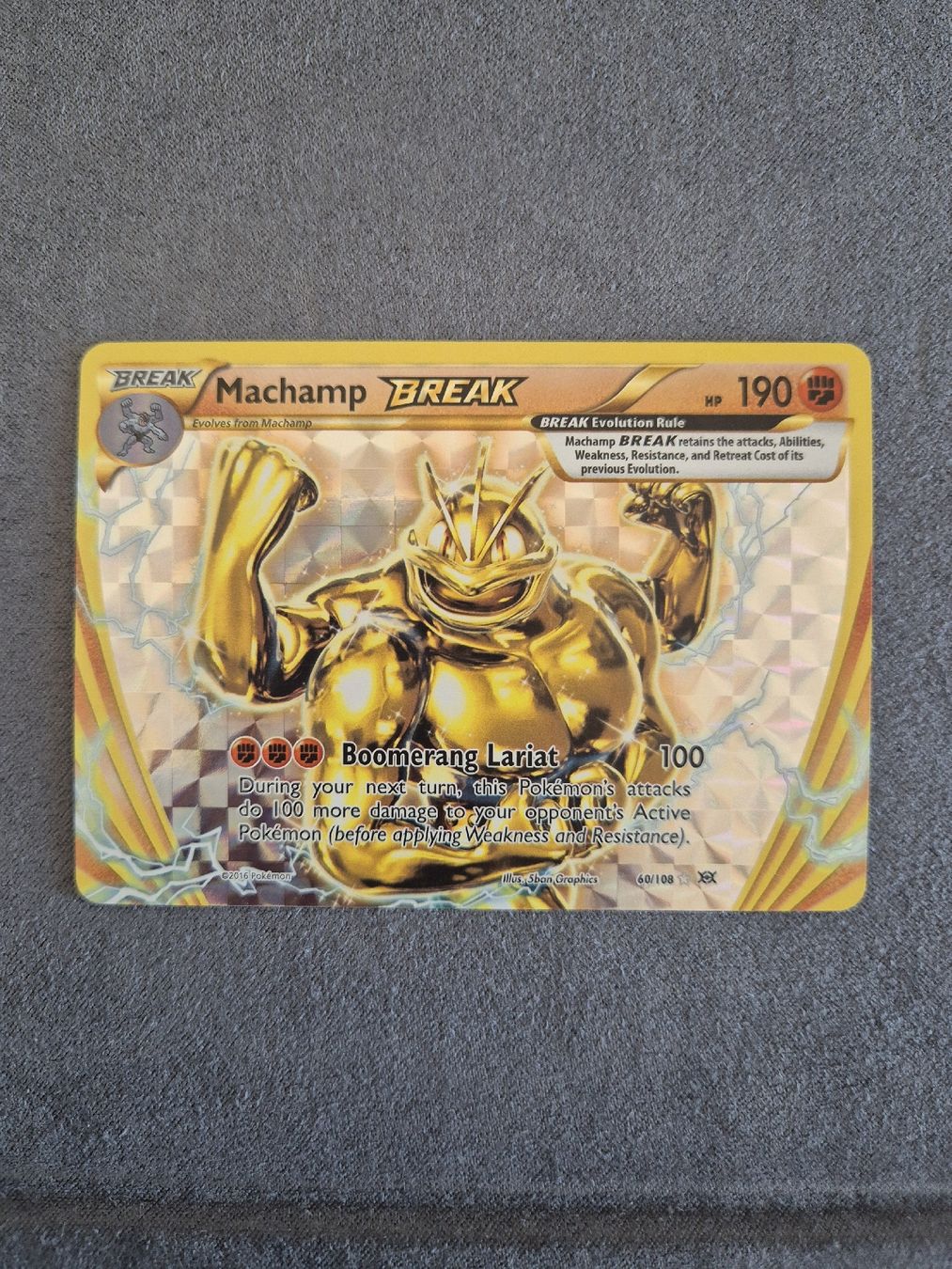 Pokémon Sammelbilder & Trading cards: Pokémon Machamp BREAK - 60/108 - 2016 – Neu (gemäss Beschreibung) aus Oron-la-Ville von n_a_t_e_a_g
