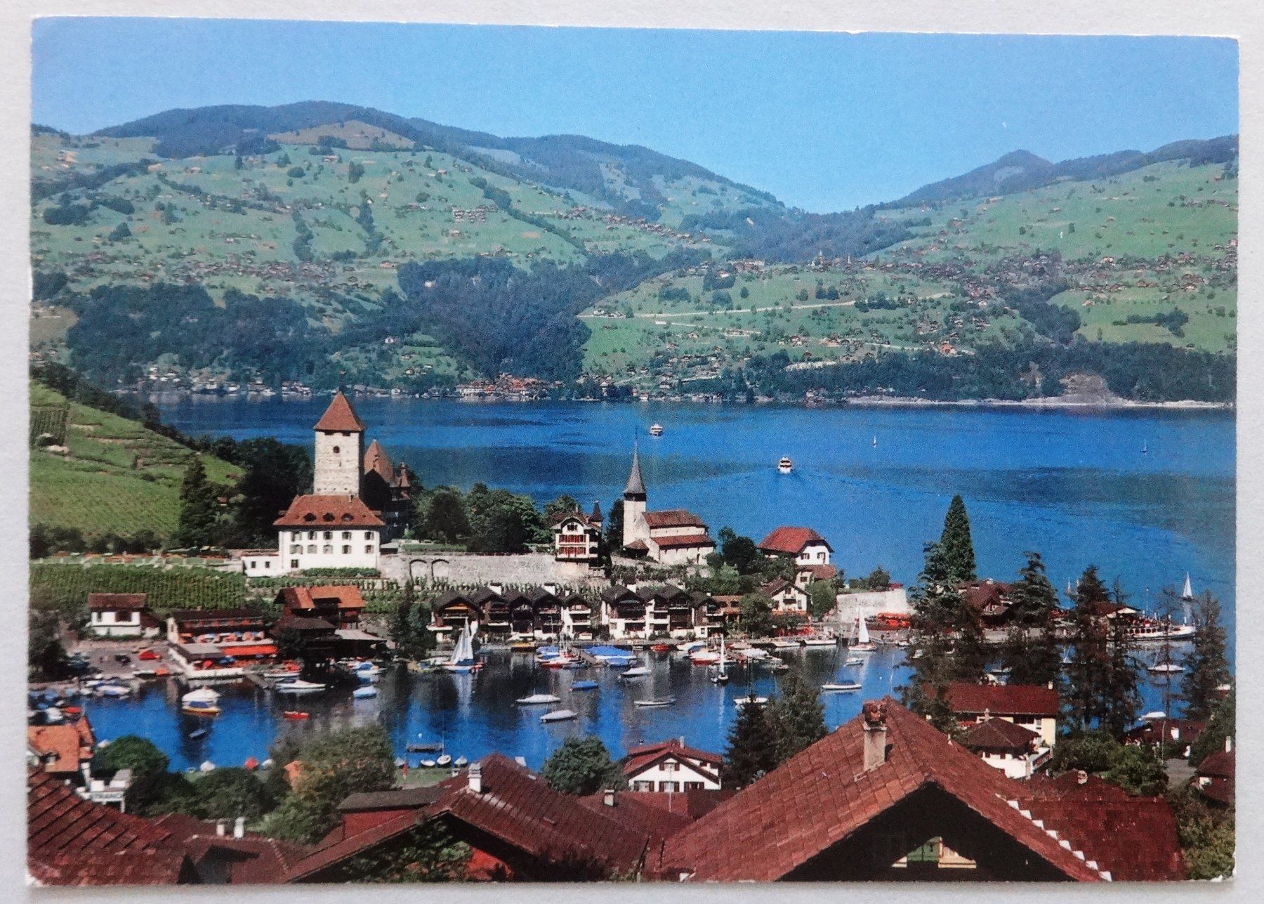 Ansichtskarten: Spiez am Thunersee – Gebraucht aus Fétigny von Billy2miny