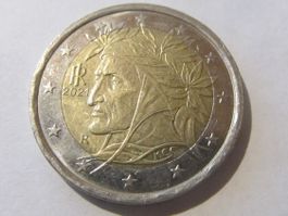 2 €uro Gedenkmünze Italien "Dante"