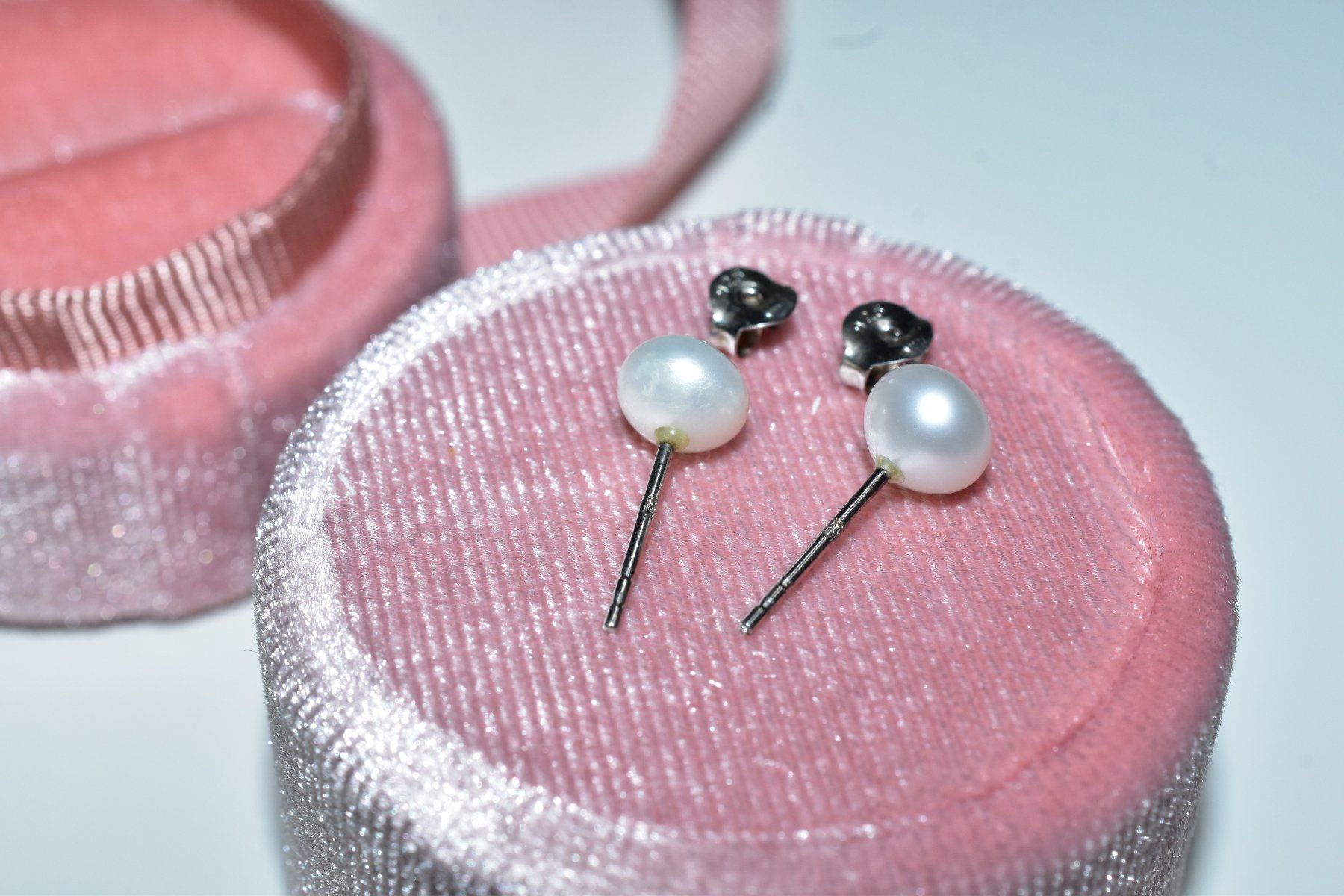 Ohrringe & -stecker: Perlen Ohrstecker aus Sterling Silber, Weiss – Neu (gemäss Beschreibung) aus Laufen von flowerfan 2