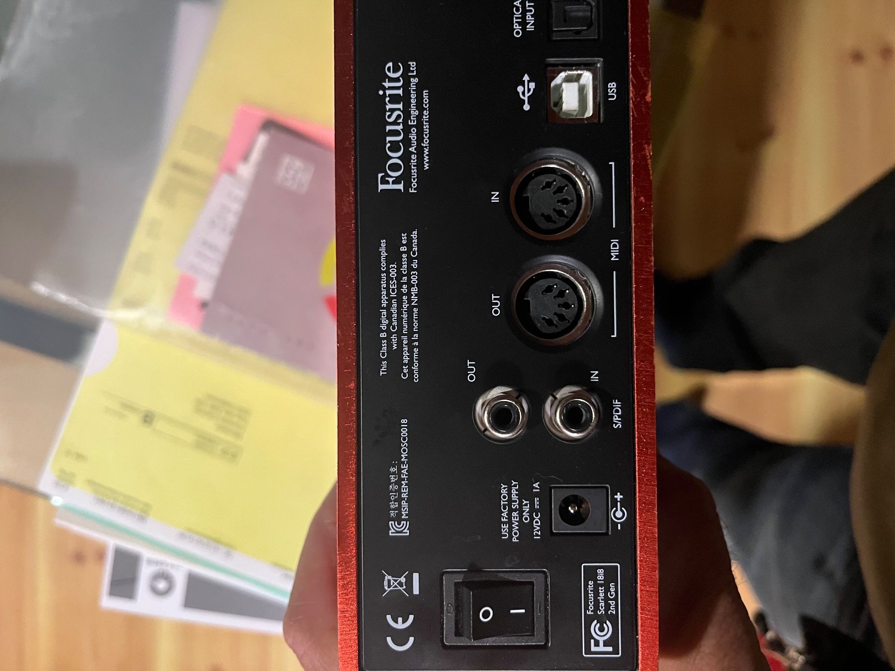 Strumenti musicali: Focusrite Scarlett 18i8 – Usato da Delémont venduto da Cannonus 3