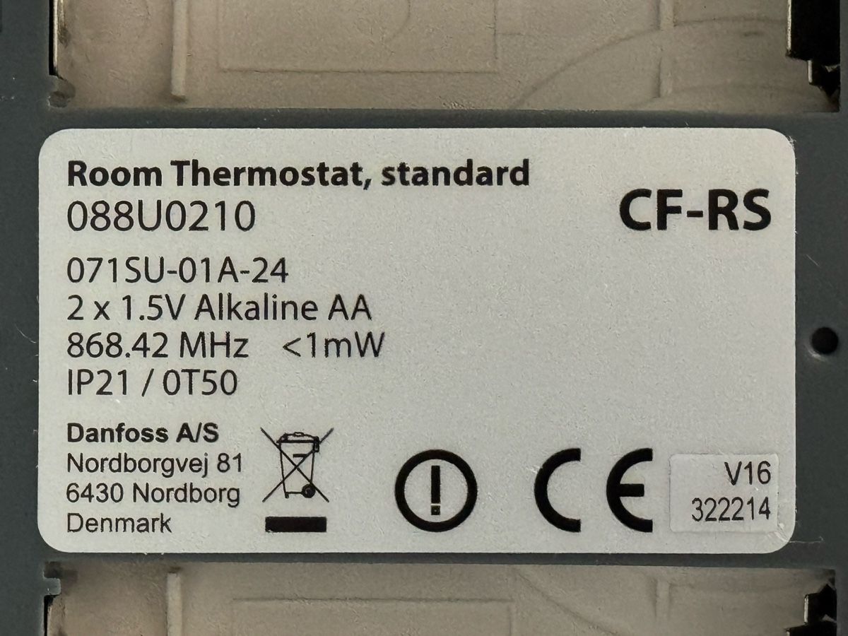 Danfoss Altro per la casa: Danfoss Raumthermostat CF-RS – Usato da Lengnau AG venduto da tom_rey 2