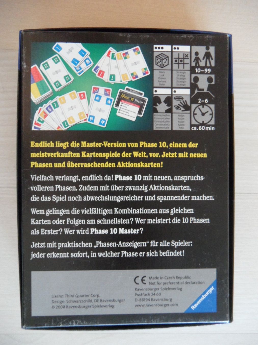Ravensburger Giochi: Phase 10 Master Ravensburger 2008 Original - Schön – Usato da Bern venduto da Ono99 6