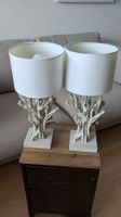 2x Maisons du Monde SLOW LIFE Tischlampen – Treibholz-Optik 