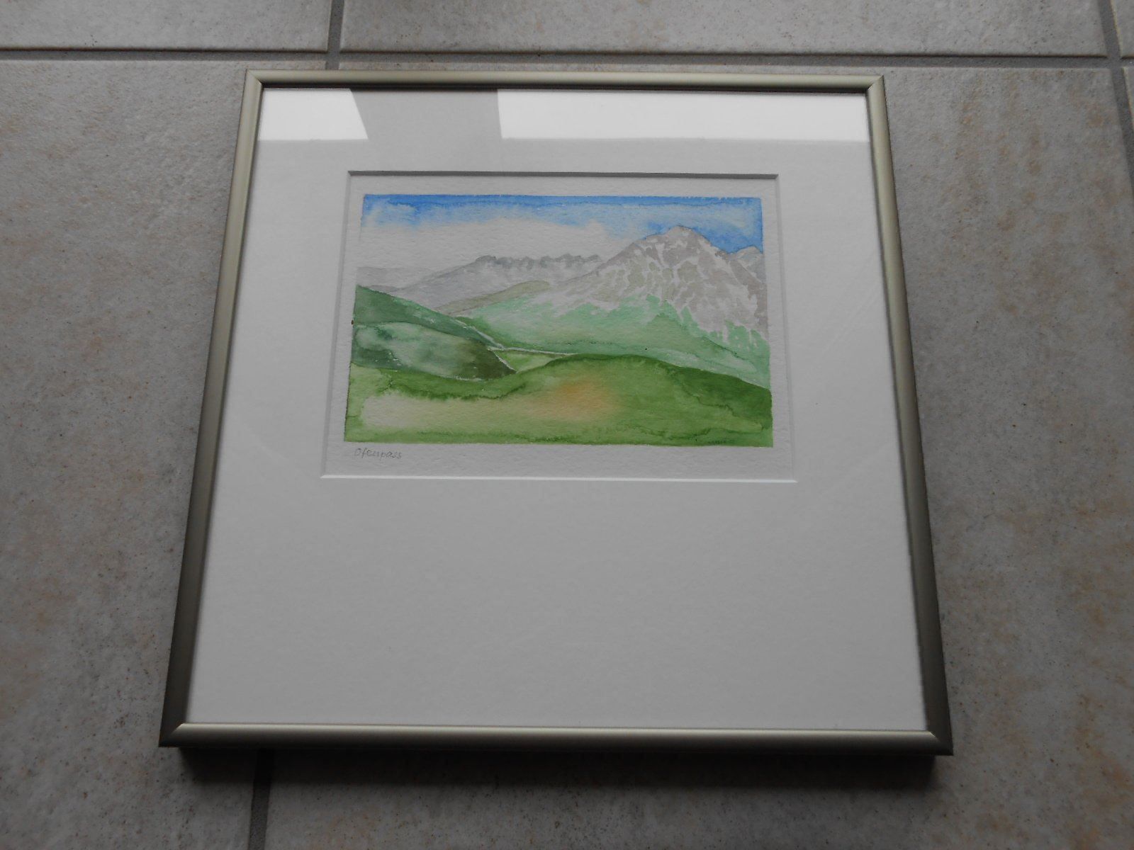 Dipinti: Aquarell "OFENPASS" - (R) – Nuovo (secondo la descrizione) da Hallwil venduto da pkaiser44