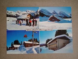 AK Sellamatt Obertoggenburg SG Skigebiet mit Sessellift 1989