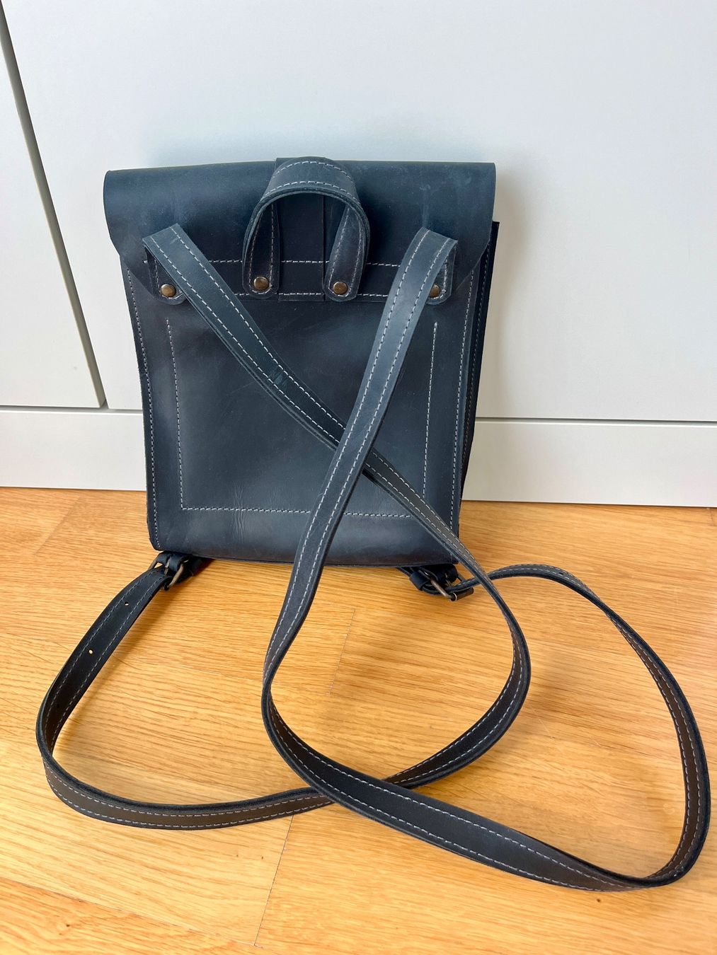 Rucksäcke: Leder-Rucksack – echtes Leder, neu – Neu (gemäss Beschreibung) aus Zürich von das_p5vk 1