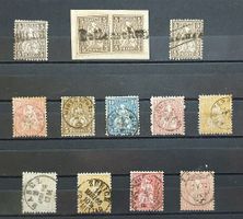 Sitzende Helvetia  - Stempel-Lot