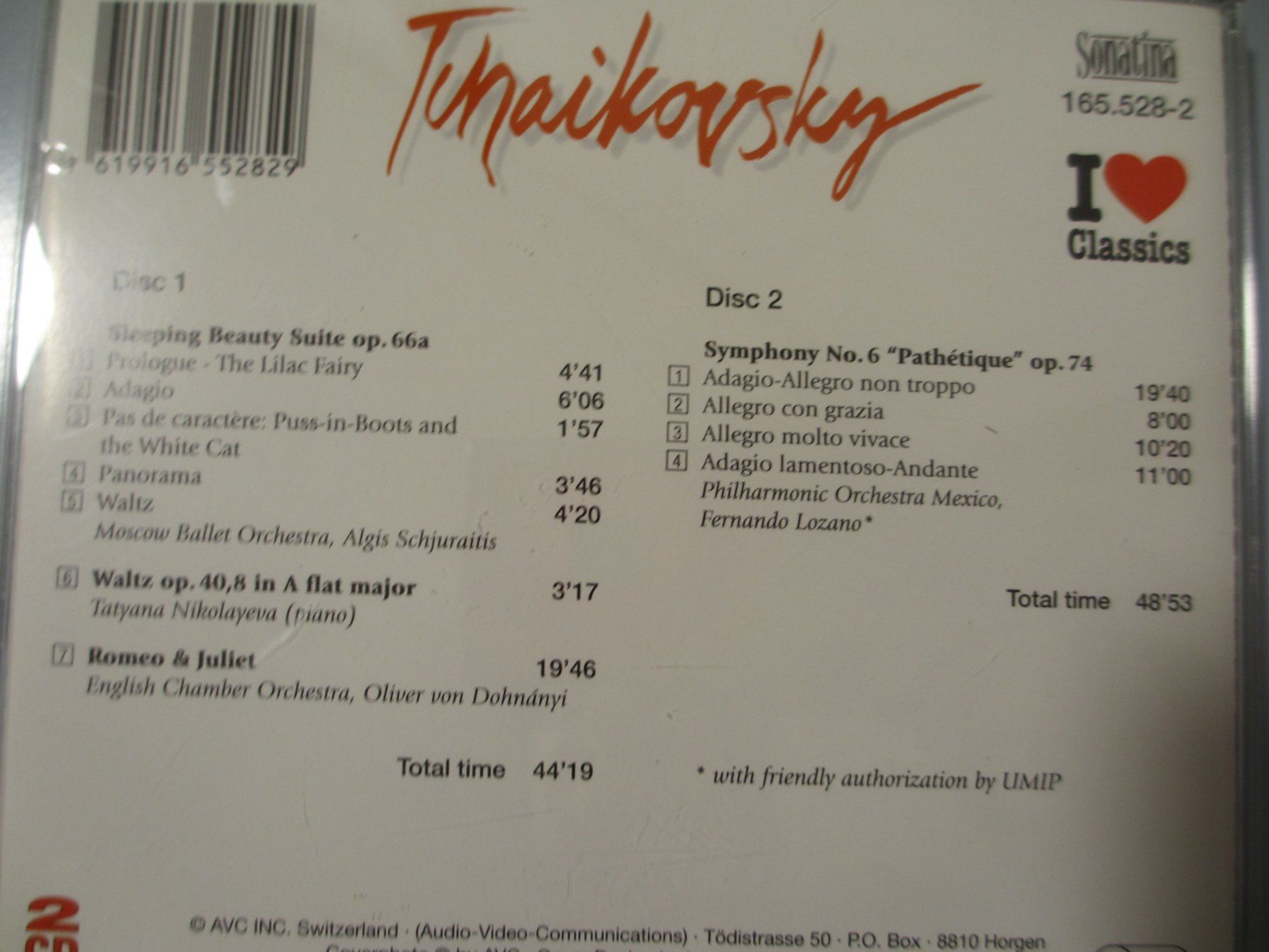 CD: Tschaikowsky: Sleeping Beauty / Romeo & Juliet CD – Usato da Herisau venduto da fan_h9qj 1