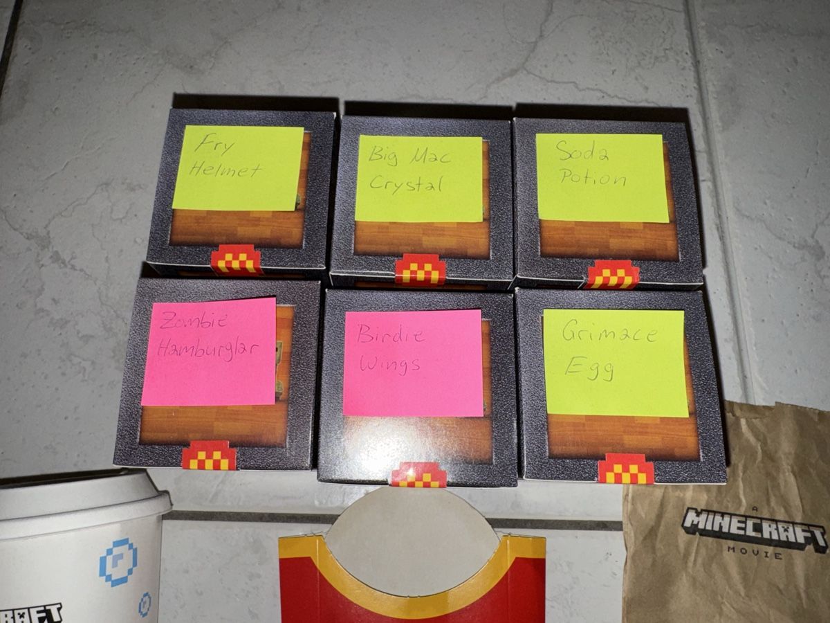 Mc Donald's Spielzeuge: Minecraft McDonalds Komplett – Neu (gemäss Beschreibung) aus Gossau ZH von Shaolin 1