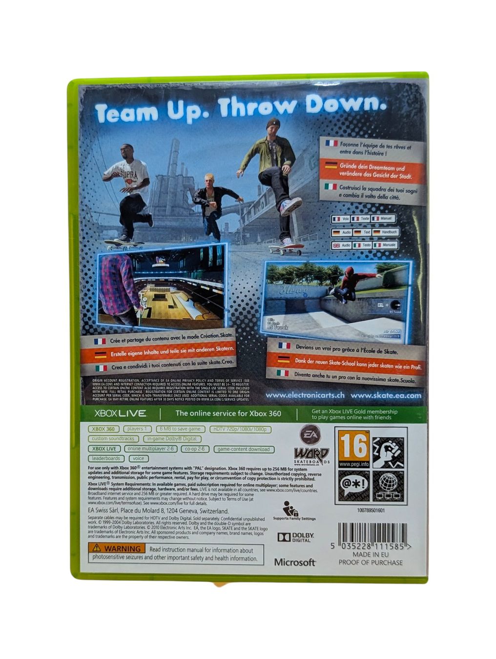 Microsoft Giochi: Skate Xbox 360 – Usato da Domat/Ems venduto da IsseldorsShop 1