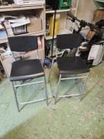 2 Bar hocker Schwarz Kunstoff (D1)
