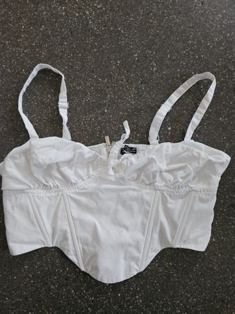 Sommer Top in Weiss, neuwertig, Grösse S für Damen