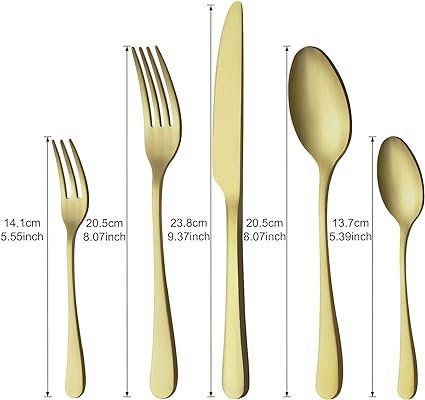 Set di posate: Besteck Set , 30 teilig Titanium Champagner Gold Besteck Set – Nuovo e nell'imballaggio originale da Oberentfelden venduto da Sch_md58 1