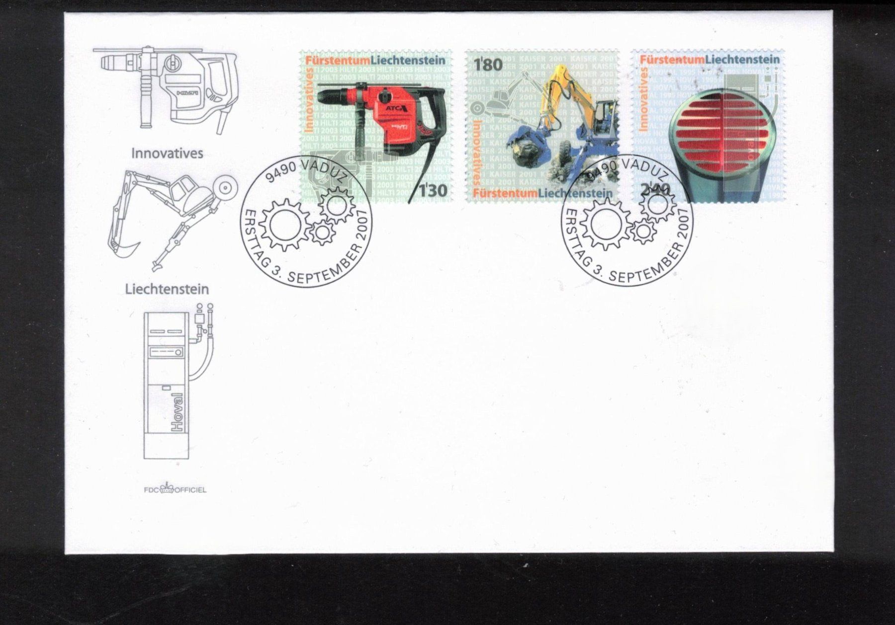 Tutti i francobolli: 2007 FDC Innovationen II  aus ABO – Usato da Rheinau venduto da loxis