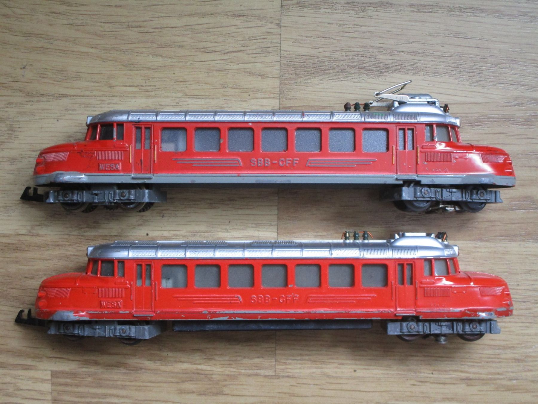 Wesa Modellini di ferrovie: 2 x roter Pfeil  WESA – Difettoso da Heimberg venduto da Lupo57 2
