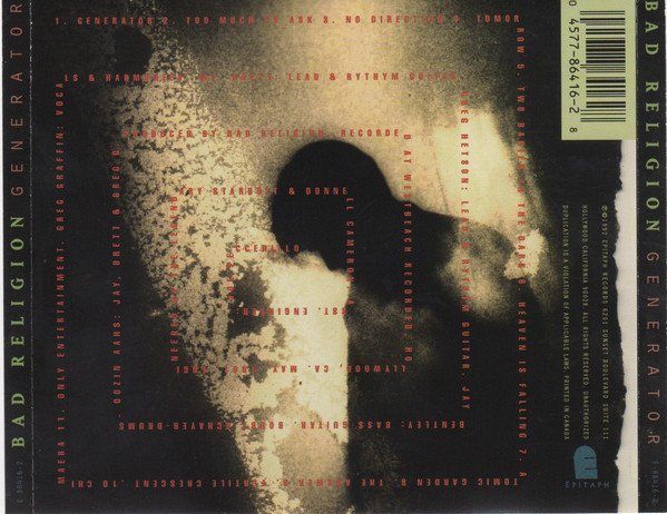 CD: Bad Religion – Generator – Usato da Brittnau venduto da Zibu 1