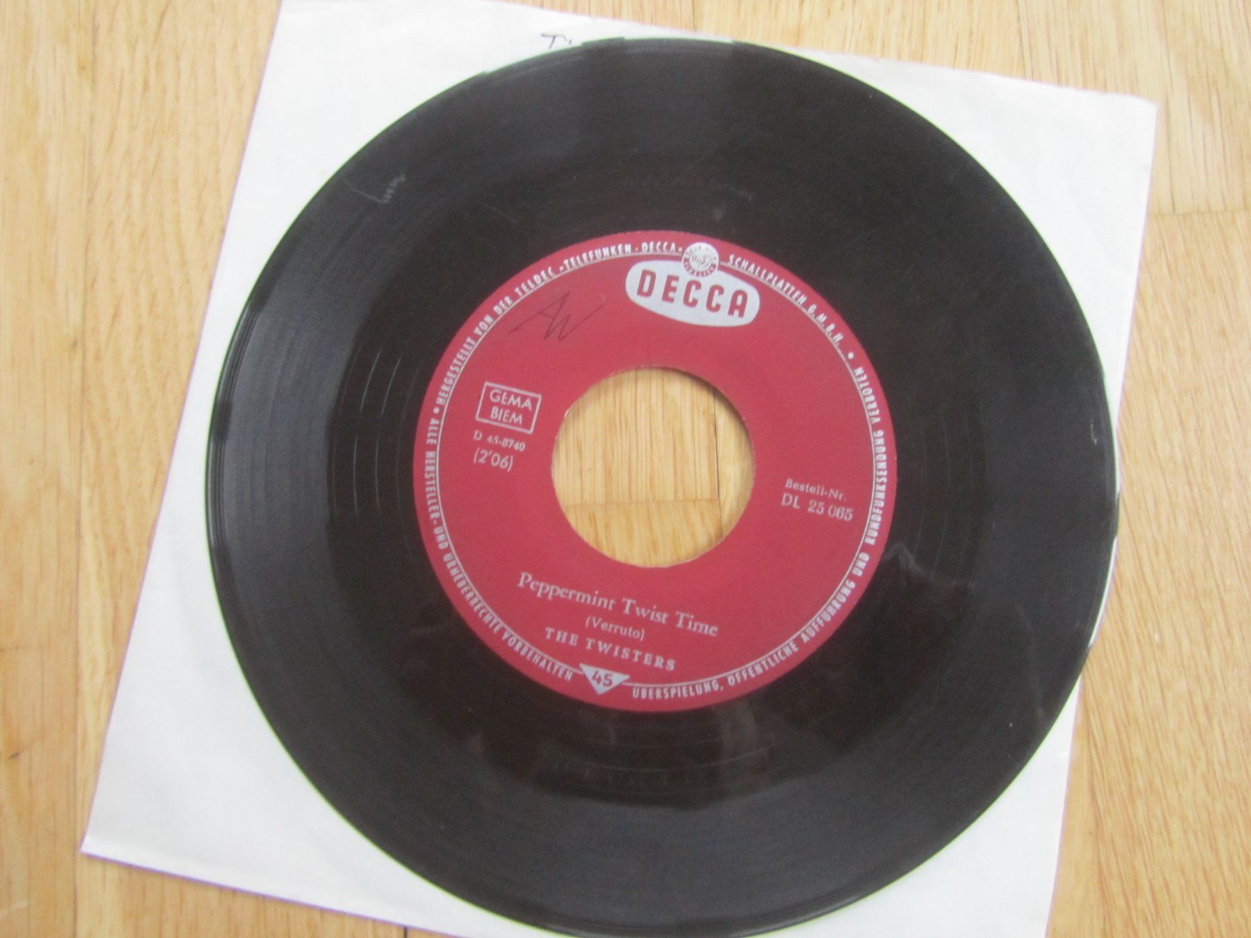Dischi in vinile: The Twisters - Peppermint Twist Time - Seltene Single! – Usato da Seengen venduto da mikelele 1