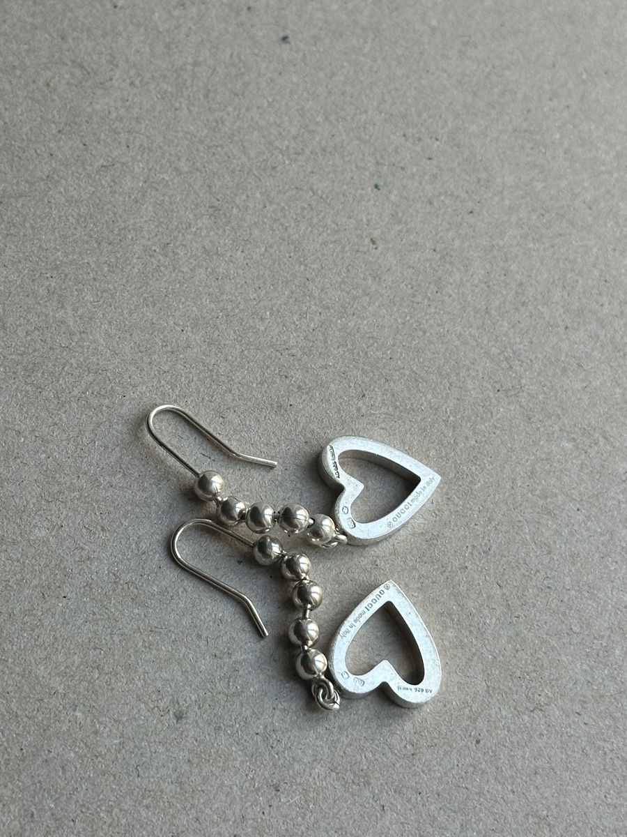 Gucci Ohrringe & -stecker: Gucci Ohrhänger Herz Silber 925 – Neu (gemäss Beschreibung) aus Luzern von w.welihodska 2