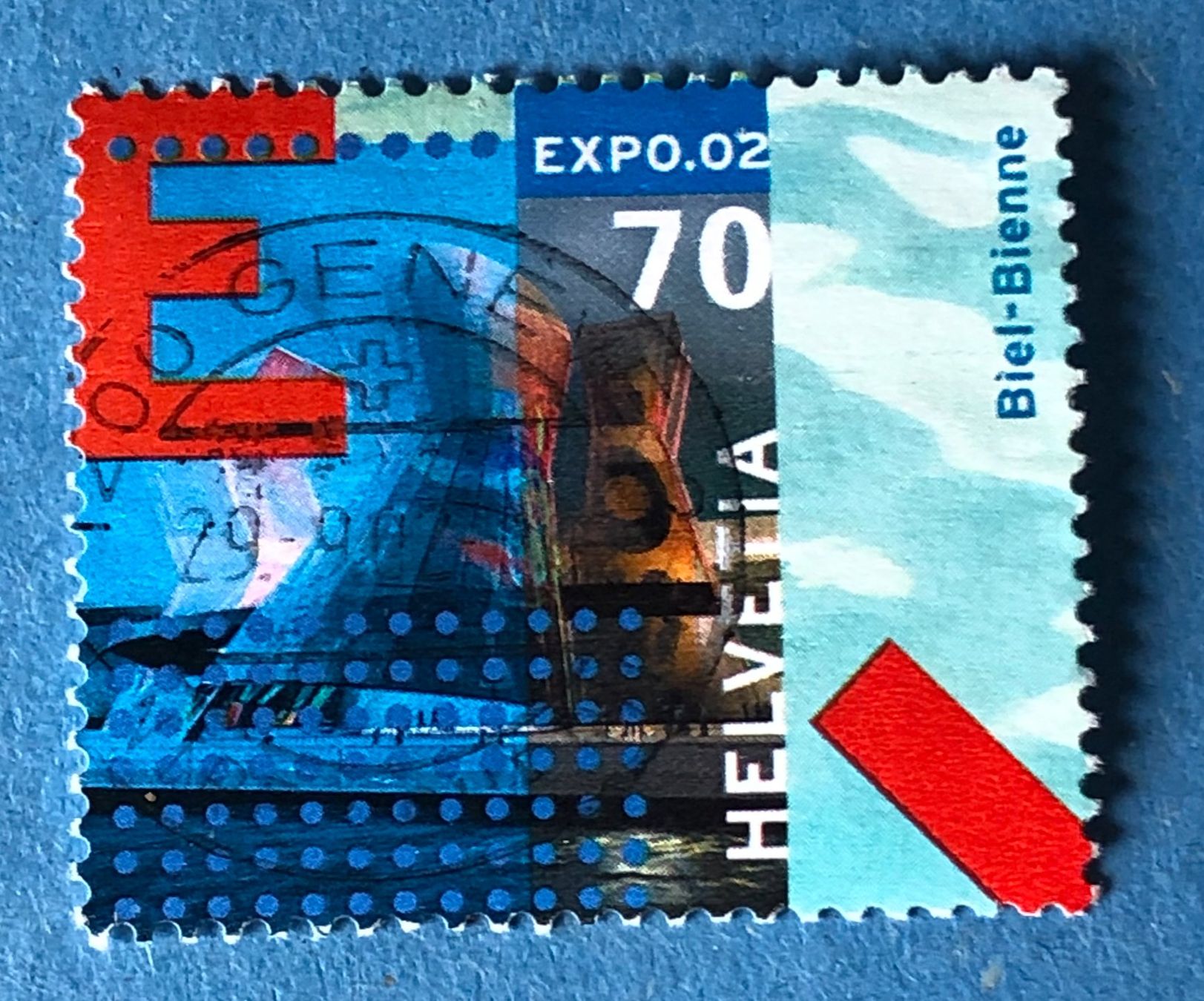 Tutti i francobolli: Nr.1041 GESTEMPELT Arteplage Biel 2002    – Usato da Aarau venduto da Billa007